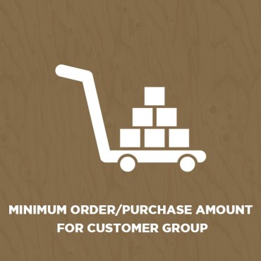 Prestashop Minimum Order Purchase Amount By Customer Group Module, Addons - Prestashoppe